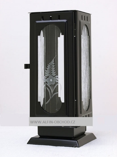 Obrázek Svítilna na postavení - gotika černá