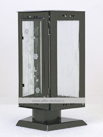 Obrázek Svítilna na postavení lichoběžníková starostříbro