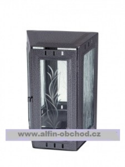 Obrázek Svítilna závěsná lichoběžníková starostříbro