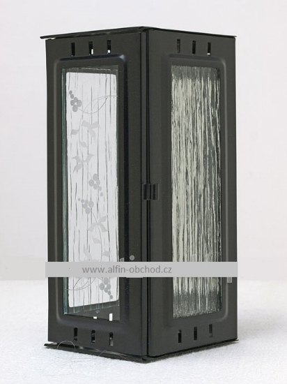 Obrázek Svítilna na pomník závěsná velká černá