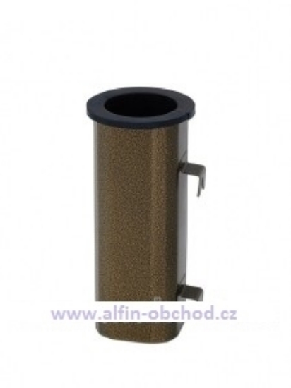 Obrázek Váza čtyřboká závěsná starozlato