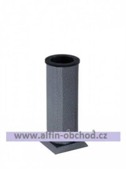 Obrázek Váza čtyřboká na postavení starostříbro