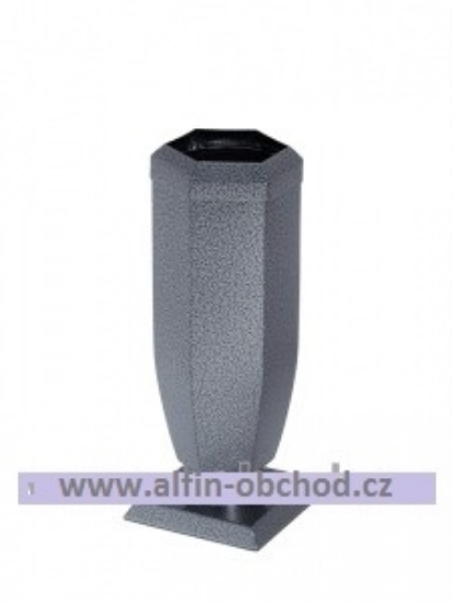 Obrázek Váza na postavení  zaoblená s víčkem starostříbro