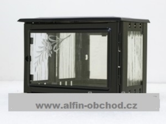 Obrázek Fotoskříňka na hrob malá černá