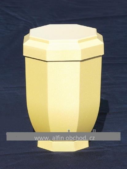 Obrázek Obal na urnu plast zlatá lesklá