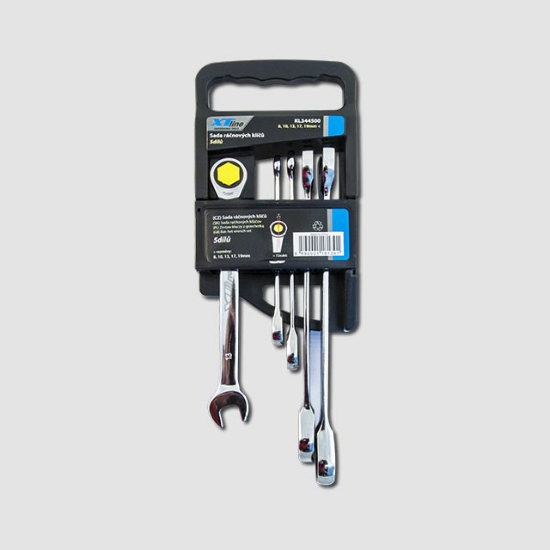 Obrázek Sada ráčnových klíčů 8-19mm 72 zubů 5 dílů